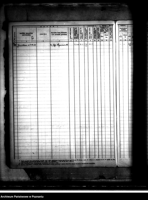 Obraz 10 z jednostki "Księga kontroli prac parcelacji prywatnej dla powiatu poznańskiego"
