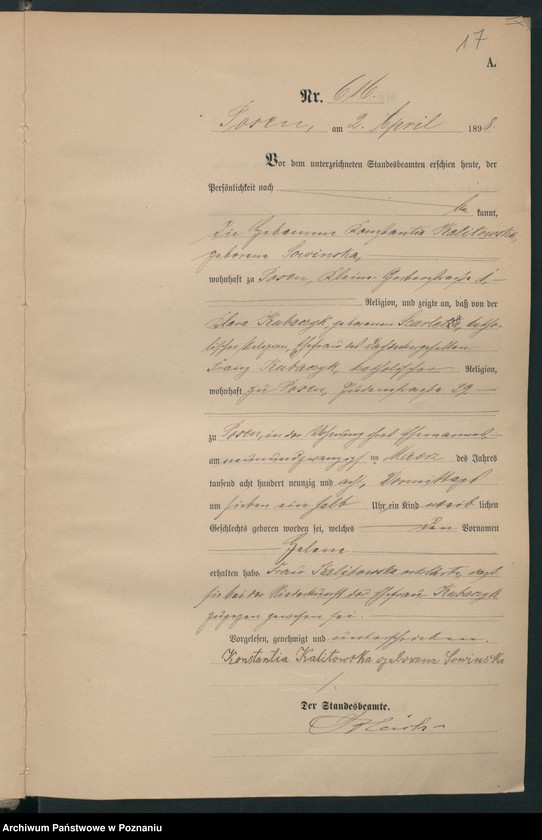 image.from.unit.number "Księga urodzeń t. II"