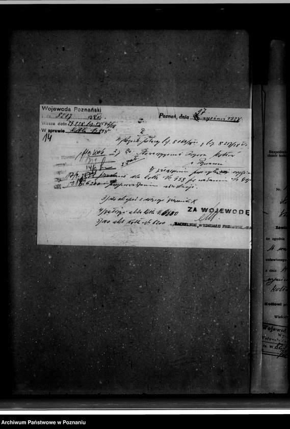 Obraz 20 z jednostki "Majętności Gościeszyn powiat wolsztyński nr woj. kotła 6200"