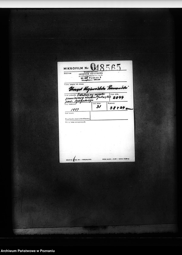 Obraz 2 z jednostki "Ostateczny rejestr pomiarowy obrębu Jastrzębie powiat bydgoski"