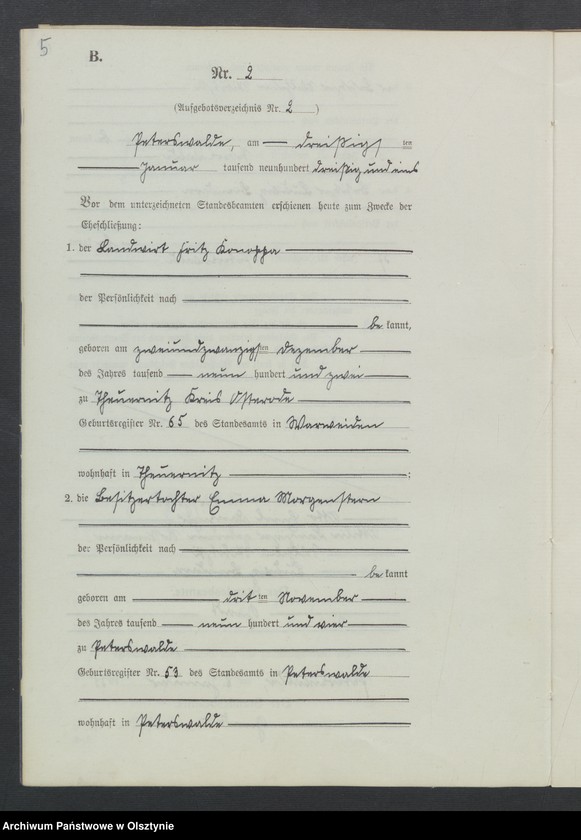 image.from.unit.number "Heirats-Neben-Register Nr 1 - 25"