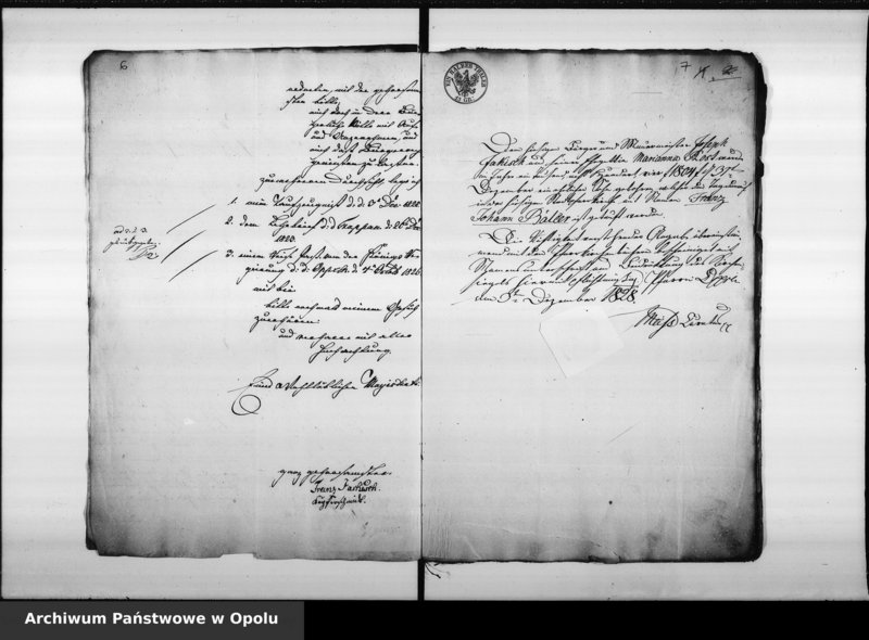 Obraz 8 z jednostki "Acta von Annahme und Vereidung der neuen Bürger bei der Stadt Oppeln"