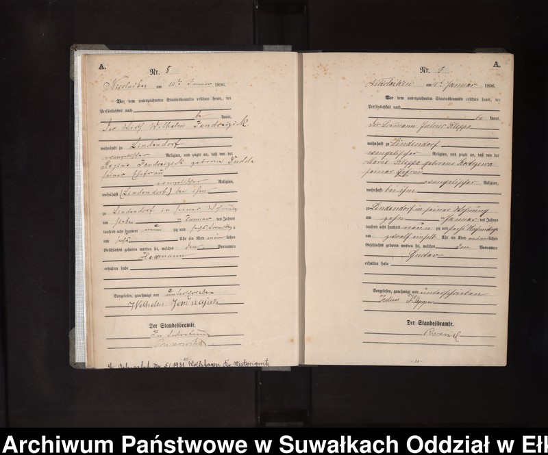 image.from.unit.number "Geburts-Haupt-Register des Königlichen Preussischen Standes-Amtes Nikolaiken Kreis Sensburg"