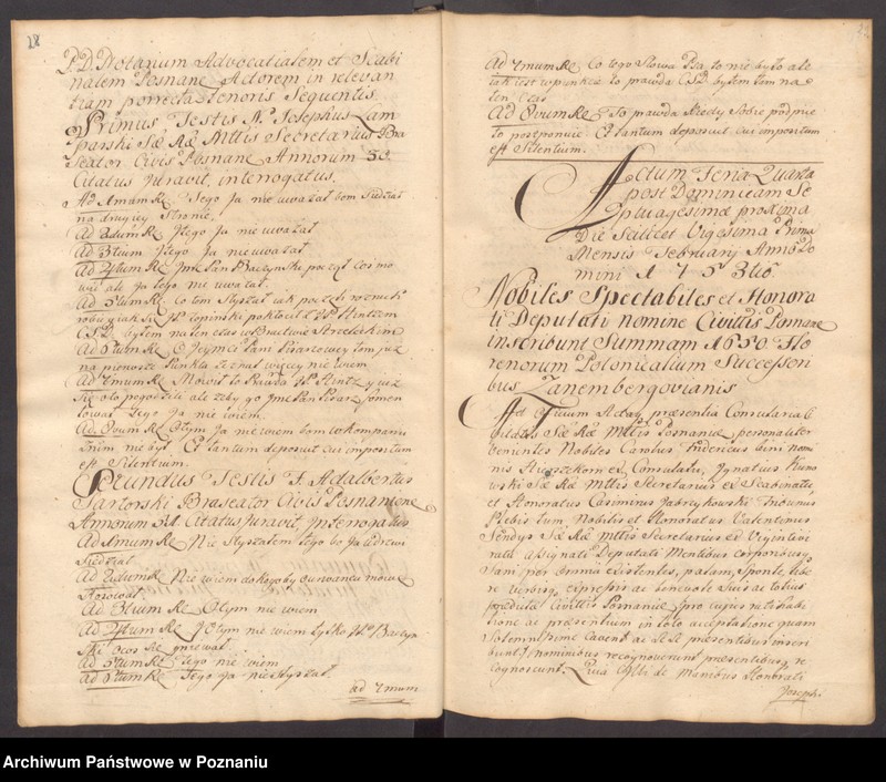 Obraz 19 z jednostki "Acta officii consularis civitatis SR.Mtis Posnaniae."