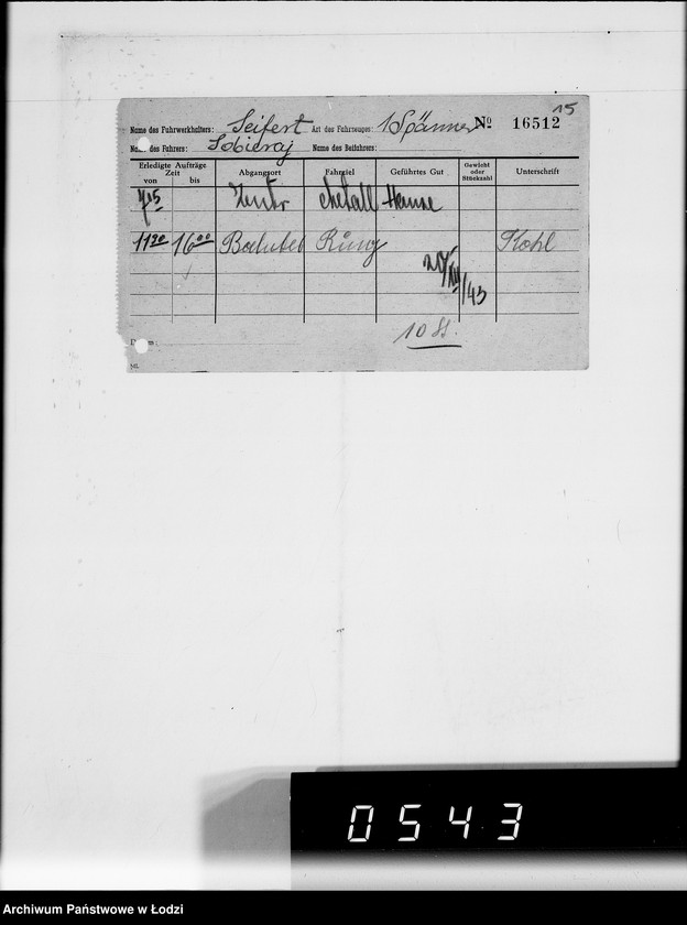 Obraz 18 z jednostki "[Alfons Seifert. Rachunki za dostawy towarów dla Getta]"