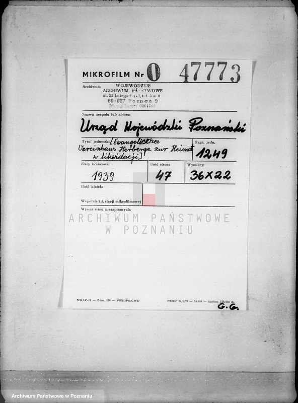 Obraz 2 z jednostki "/Evangelisches Vereinhaus Herberge zur Heimat w likwidacji/"