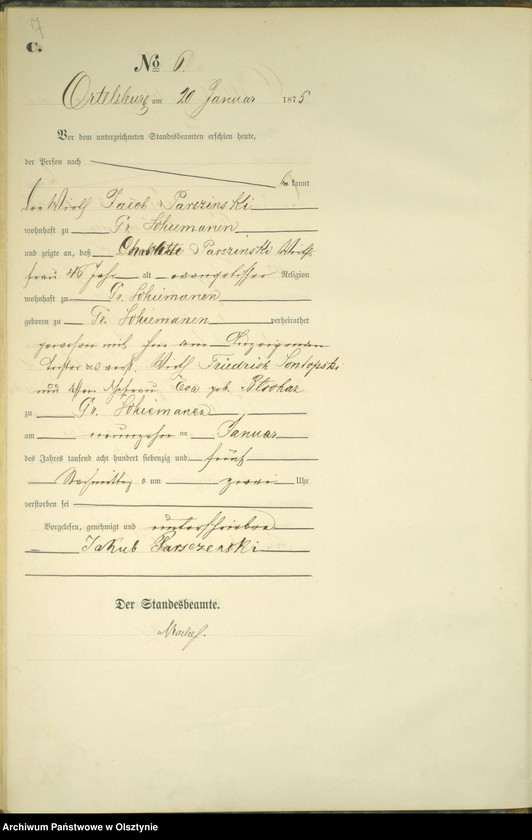 image.from.unit.number "Haupt-Sterbe-Register Nr 1 - 78"