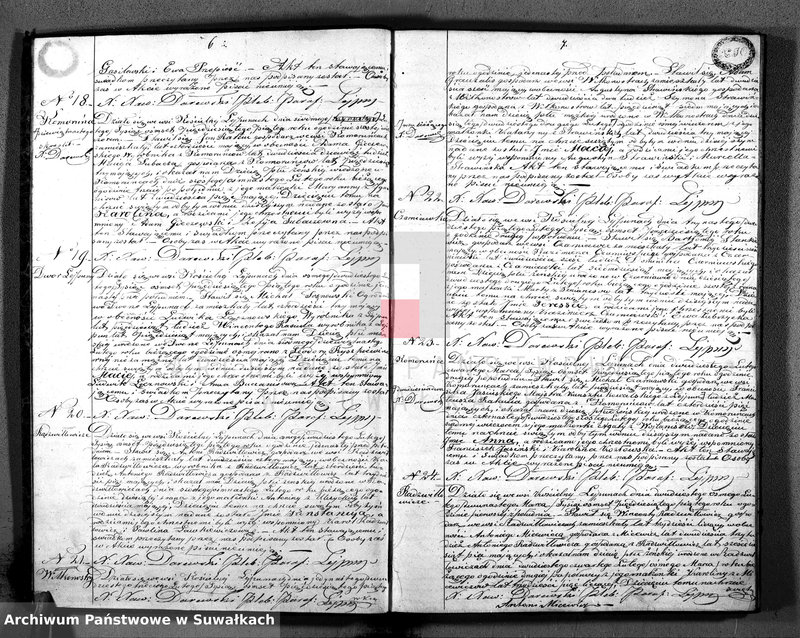 image.from.unit.number "Księga Duplikat Aktów Urodzenia, Małżeństw i Zejscia Parafii Lejpuńskiej z Roku 1855"