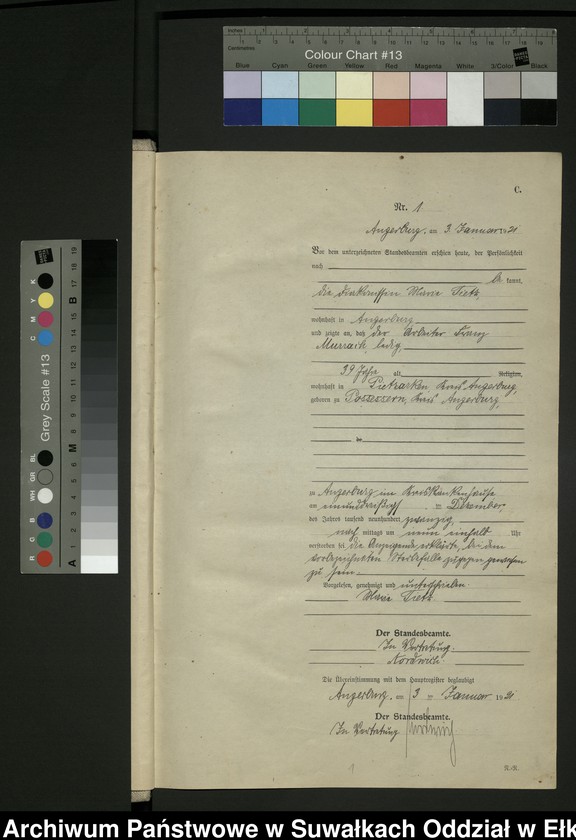 image.from.unit.number "[Sterbe - Register (Neben - Register) Standesamt Angerburg einschl. der Bezirke Gross Strengeln, Kehlen und Prinowen]"