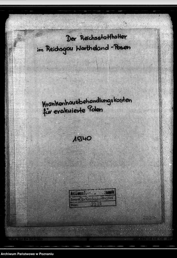 Obraz 4 z jednostki "Krankenhausbehandlungskosten für evakuierte Polen"