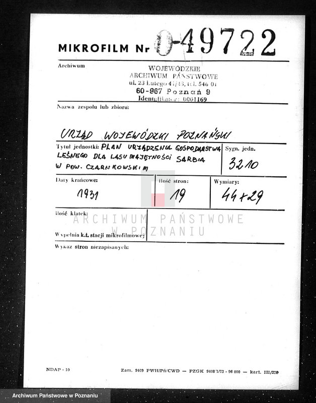 Obraz 2 z jednostki "majętności Sławno czarnkowskim"