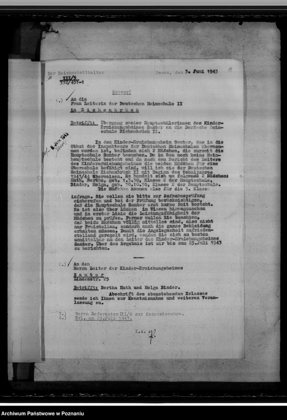 Obraz 15 z jednostki "Kindererziehungsheim Samter (Szamotuły). Oberschule in Samter"