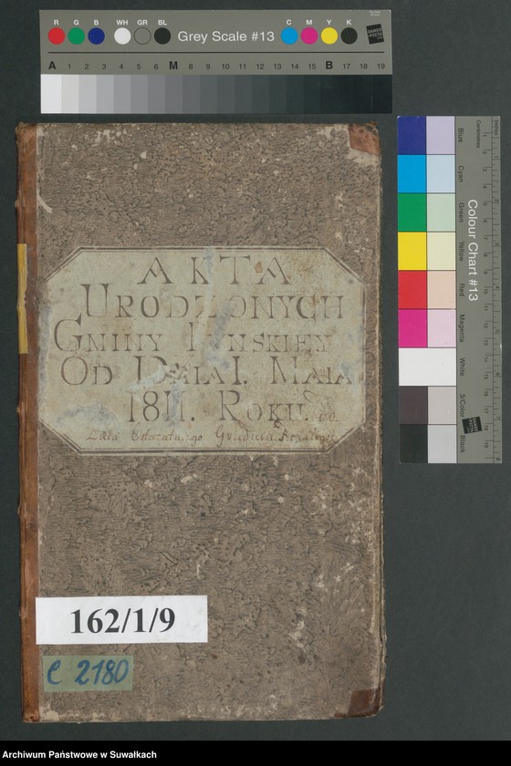 image.from.unit.number "Akta urodzonych gminy puńskiey od 1-go maja 1811do dnia ostatniego grudnia roku tegoż."
