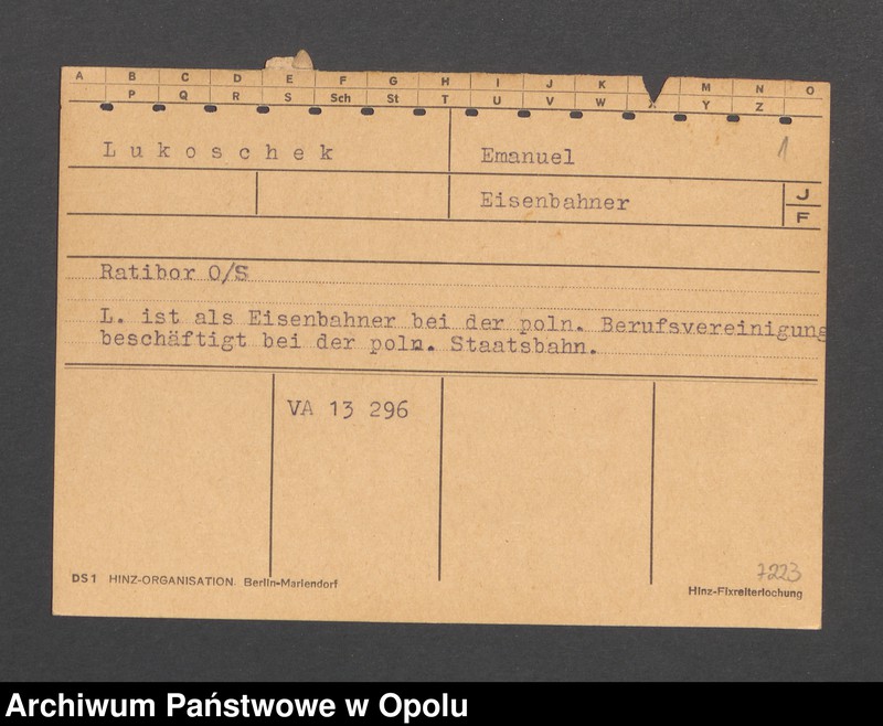 Obraz 3 z jednostki "[Lukoschek Emanuel, Ratibor]"