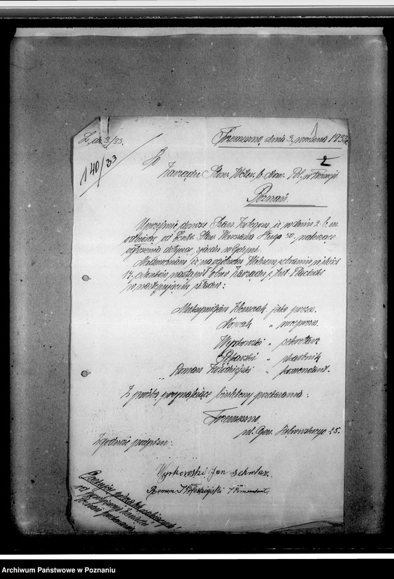 Obraz 5 z jednostki "Sprawy organizacyjne i personalne - członkowie zarządu, listy bezrobotnych, sprawozdania i protokoły zebrań, korespondencja"