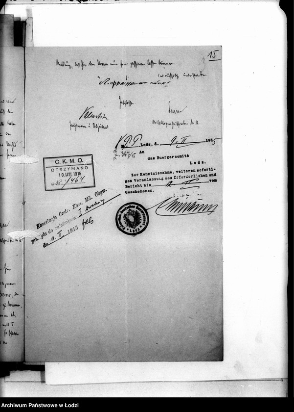 Obraz 19 z jednostki "KRP 1 dzielnicy MO w Łodzi. Regulaminy, isntrukcje i postanowienia obowiązujące-komunikaty"