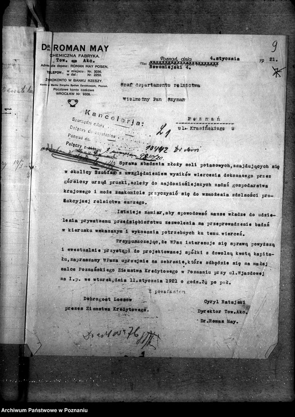 Obraz 13 z jednostki "Sprawy Produkcja mineralji Rzeczpospolitej Polski"