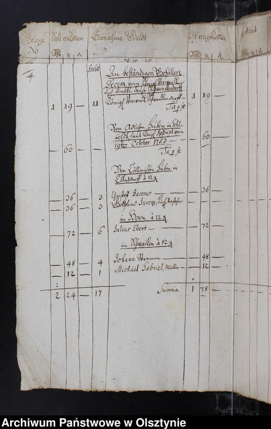 image.from.unit.number "Jahr Kirchen Rechnung aller Einnahme und Ausgabe, wie auch Bau-Rechnung"