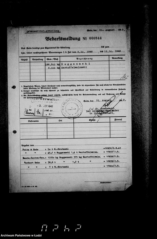 image.from.unit.number "Aufträge, [Lieferscheinen und Rechnungen] 16791-16840 [Dostawa żywności do Getta]"