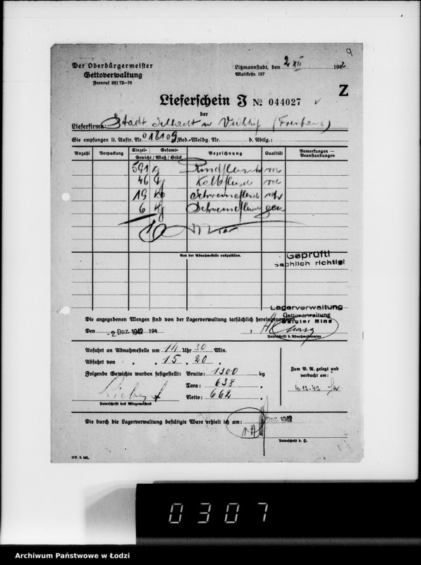 Obraz 13 z jednostki "Lebensmitteleinkauf. Aufträge, [Lieferscheinen und Rechnungen] 18051-18110"