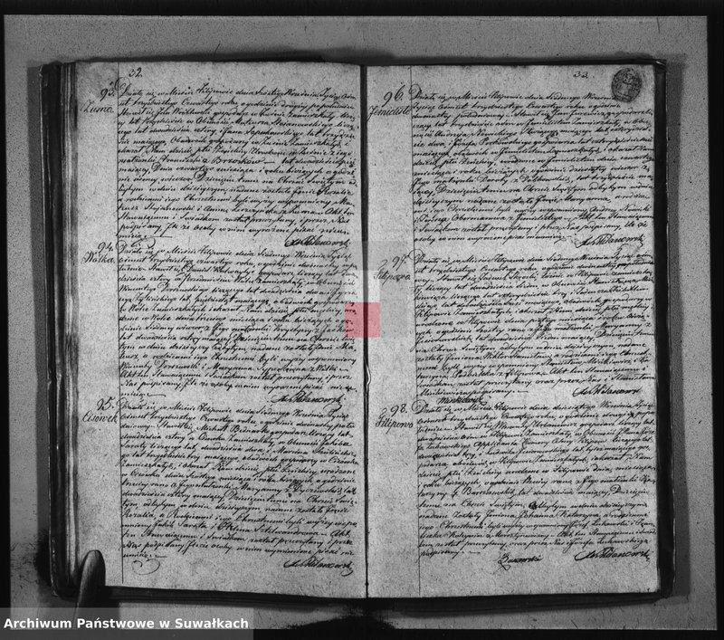 image.from.unit.number "Duplikat Aktów Urodzonych Zaślubionych i Zeszłych Urzędnika Stanu Cywilnego Parafij Filipowskiey z Roku 1834-go"