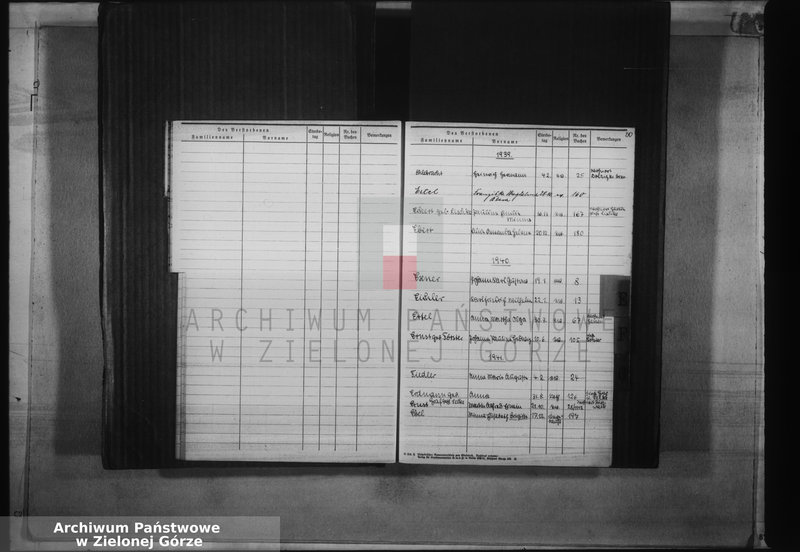 image.from.unit.number "Alphabetisches Namenverzeichnis für die Sterbebücher des Standesamts Sommerfeld"