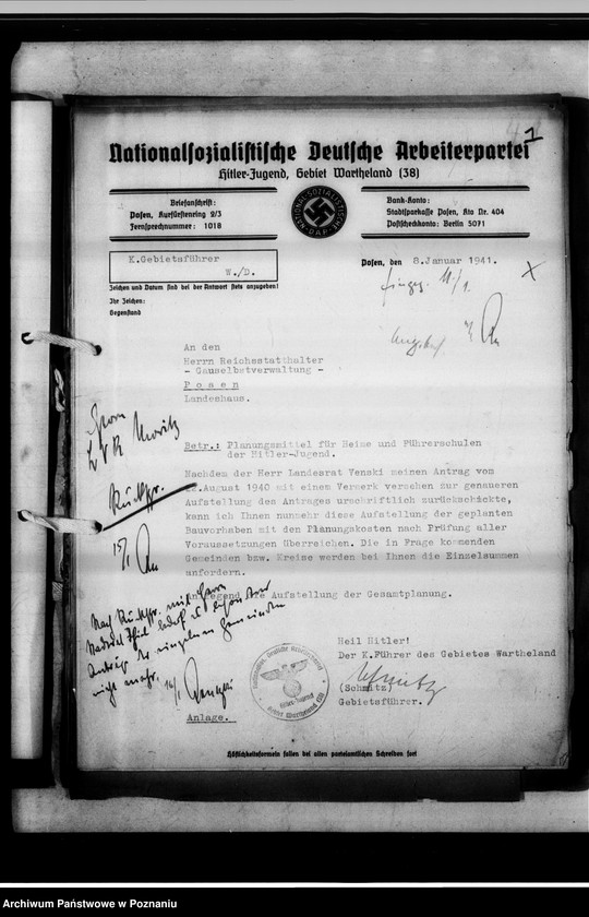 Obraz 5 z jednostki "Beihilfen an leistungsschwache Gemeinden zur Beschaffung von H.J.-Heimen."