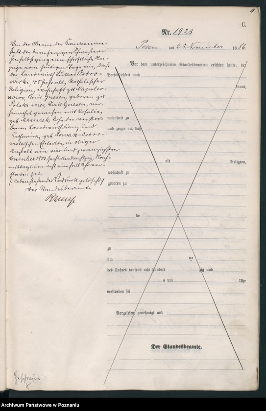 Obraz 14 z jednostki "Księga zgonów t. V"