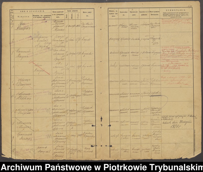 Obraz 8 z jednostki "[Księga ludności stałej gminy Ręczno wsi: Dąbie Podstolskie]"