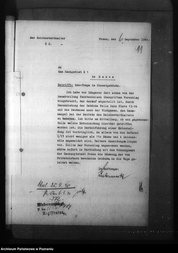 Obraz 15 z jednostki "Inanspruchnahme der Gebäude Felix- Dahn- Platz 13 - 15"