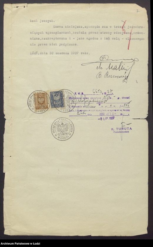 Obraz 9 z jednostki "Chil Abram Maliniak, Łazarz – Lajzer Maranc, Brajna Rozencwajg – pzremysł drzewny"