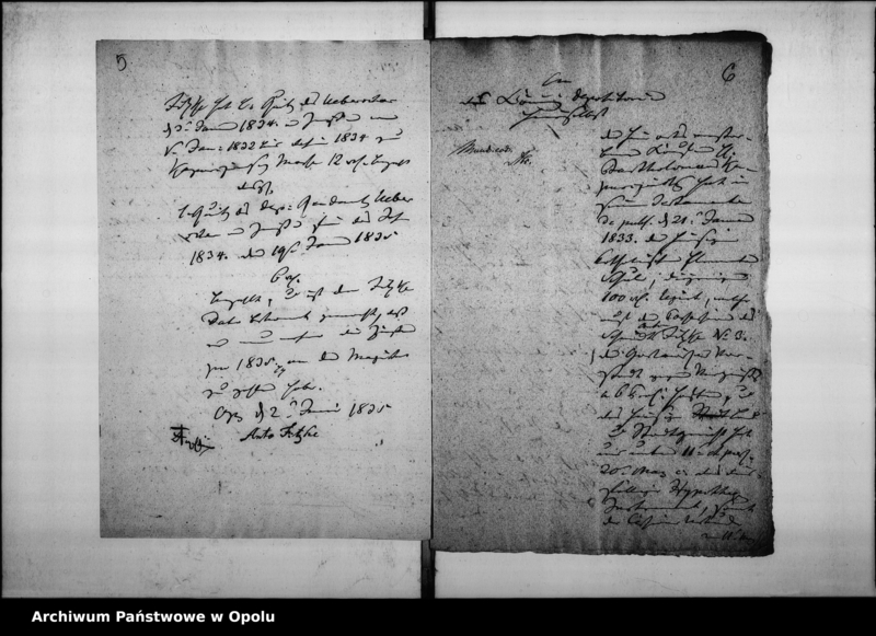 Obraz 9 z jednostki "Acta betreffend: das von dem Kaufmann Bartholomaeus Kapuscinsky der hiesigen Katholischen Elementar-Schule vermachte Legat per 100 rtl de Anno 1835"