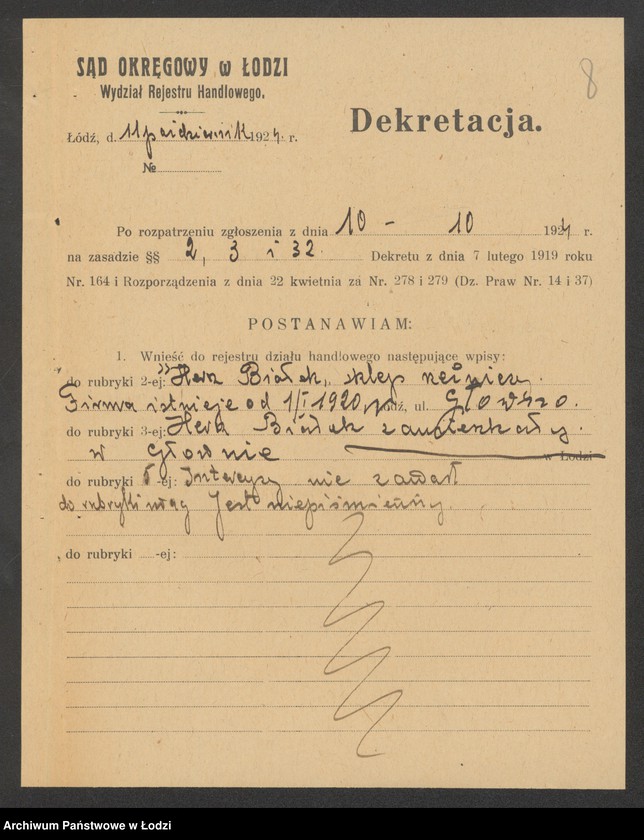 Obraz 10 z jednostki "Hersz Białek – sklep rzeźniczy"