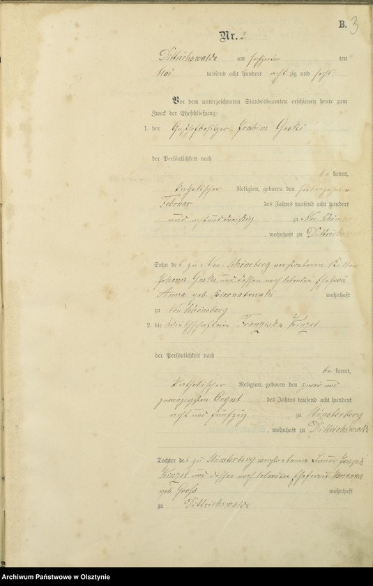 image.from.unit.number "Heiraths-Haupt-Register Nr 1 - 16"