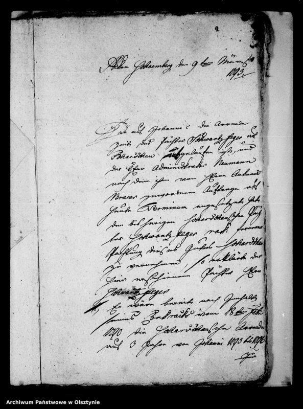 image.from.unit.number "Arrende-Abnahme und Abgabe des Gutz Scharschau"