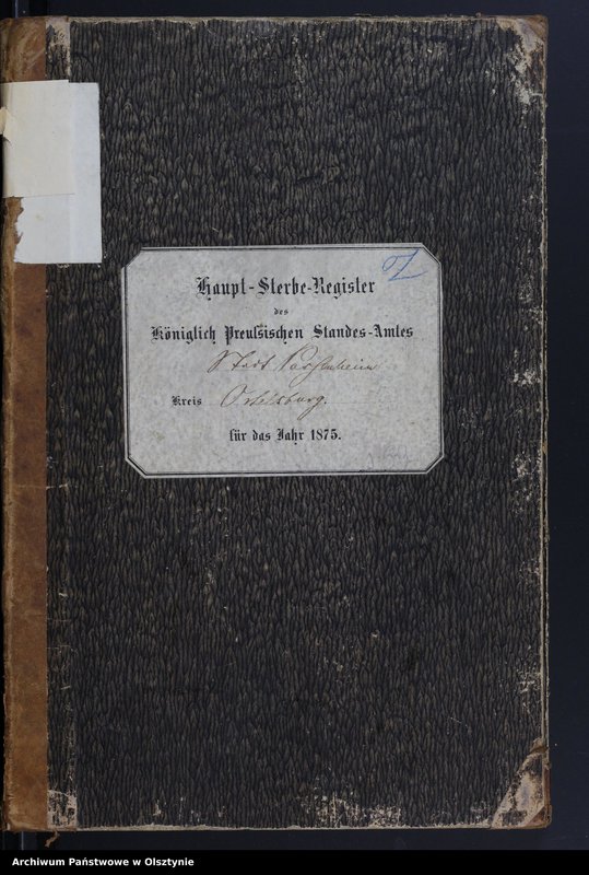 image.from.unit.number "Haupt-Sterbe-Register Nr 1 - 58"