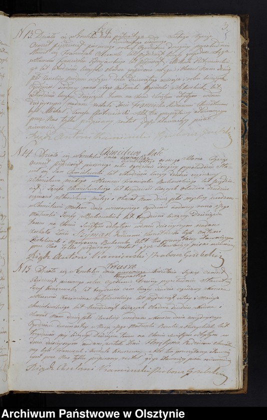 image.from.unit.number "Duplikat Aktów Urodzenia, Zaślubień, Zeyścia za Rok 1851 z Parafij Grzebskiey"