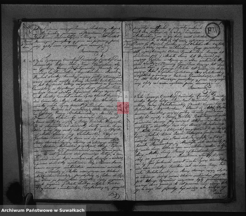 Obraz 4 z jednostki "Akta Zaślubionych Urzędnika Stanu Cywilnego Gminy Bakałarzewskiey Na Rok 1824-ty"