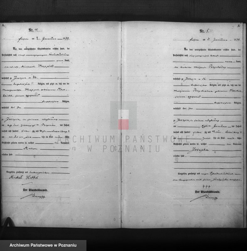 Obraz 4 z jednostki "Księga urodzeń t. I"