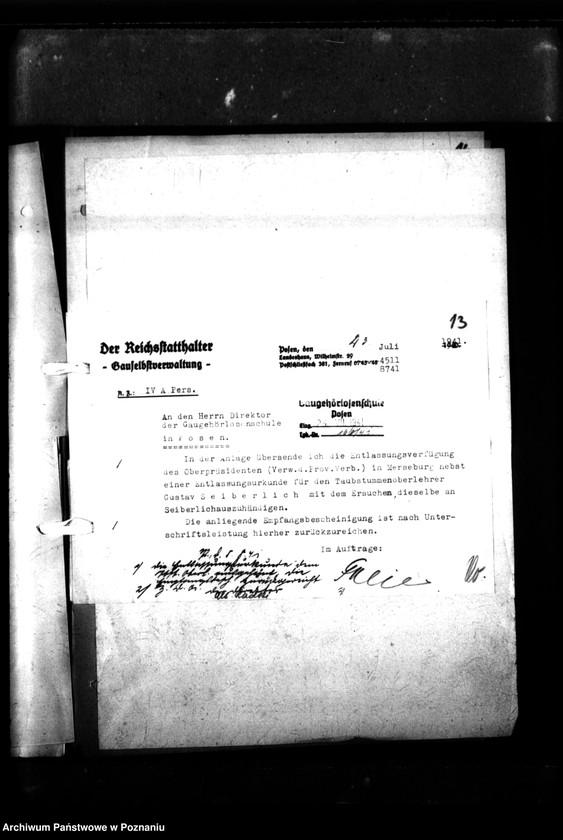 Obraz 17 z jednostki "[Akta personalne nauczyciela Gustawa Sieberlicha]."