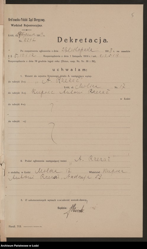 Obraz 7 z jednostki "Antoni Rzezać- handel drzewa"