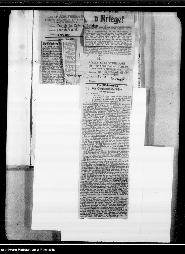 Obraz 18 z jednostki "Prawa i instytucje antypolskie. [Wycinki z gazet.]"