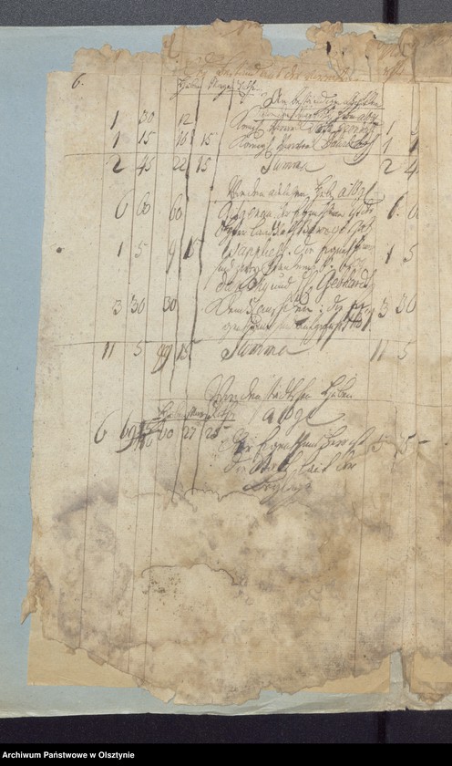 image.from.unit.number "Passenheimsche Stadt Kirchen Rechnung über Einnahme und Ausgabe"