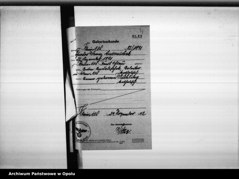 Obraz 8 z jednostki "[Akta zbiorowe Urzędu Stanu Cywilnego - urodzenia]"