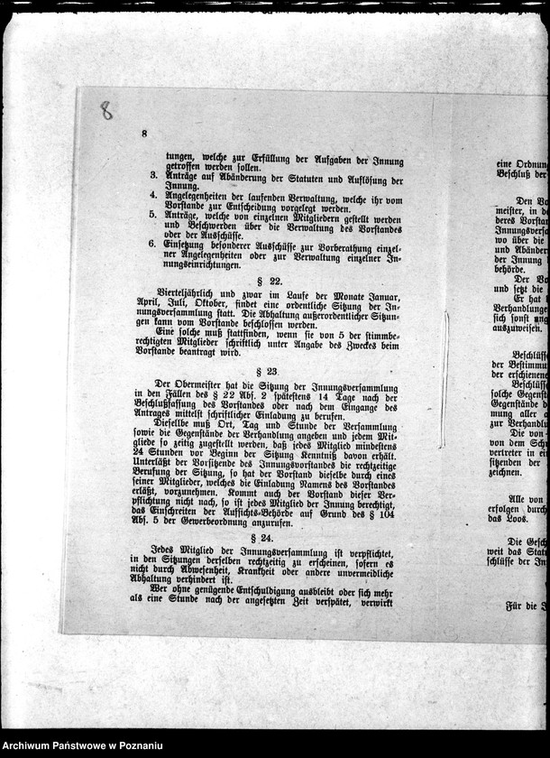 Obraz 11 z jednostki "Statut der Böttcher-Meister-Innung zu Posen"