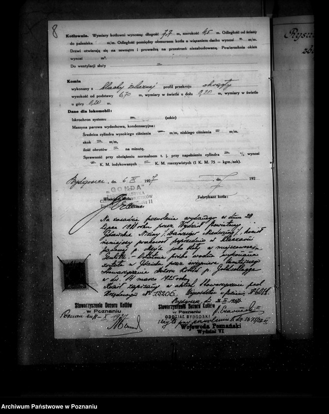 Obraz 12 z jednostki "Fabryka cukierków "Gonda" w Bydgoszczy nr woj. kotła 6011"