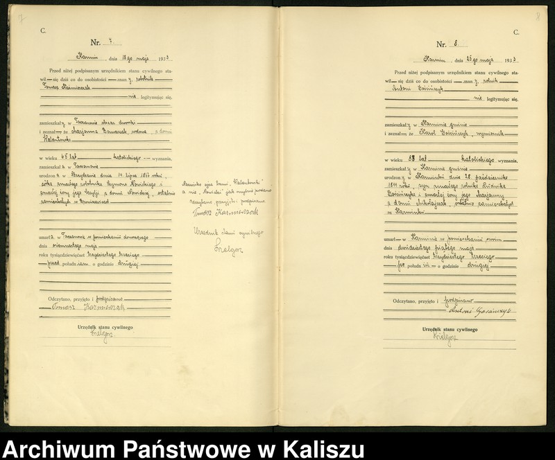 Obraz 7 z jednostki "[Księga zgonów]"