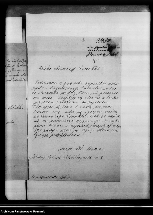 Obraz 12 z jednostki "Korespondencja różna o pomoc materialną."