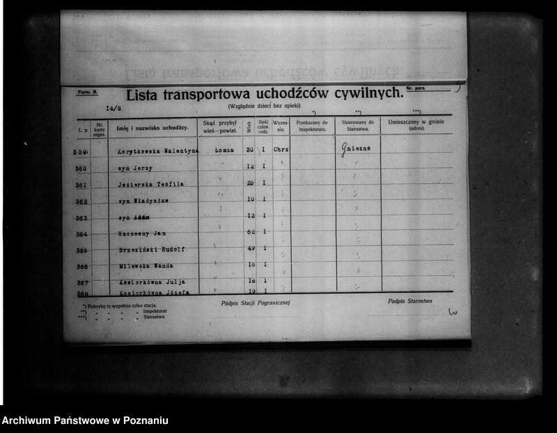 Obraz 7 z jednostki "Lista uchodźców cywilnych."