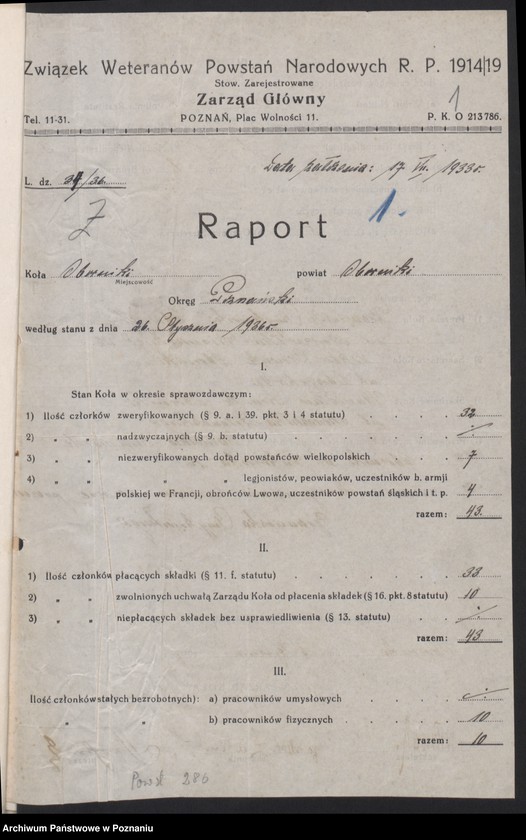 Obraz 4 z jednostki "Oborniki - akta koła."